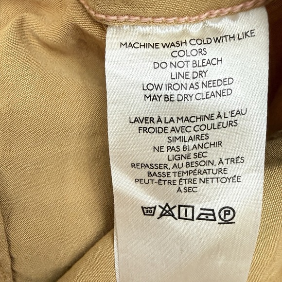 Maeve Colette Wide Leg Cropped Pants Camel Twill 31 Tall Anthropologie $128 - Picture 10 of 12